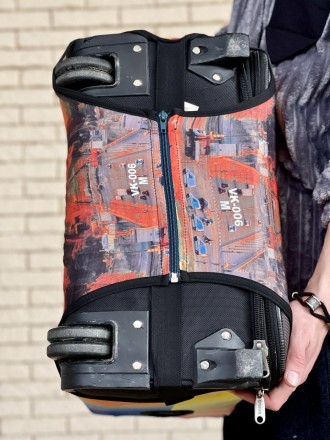 Чохол для валізи дайвінг із принтом Ейфелева Вежа
- Матеріал: дайвінг із кольоро. . фото 6