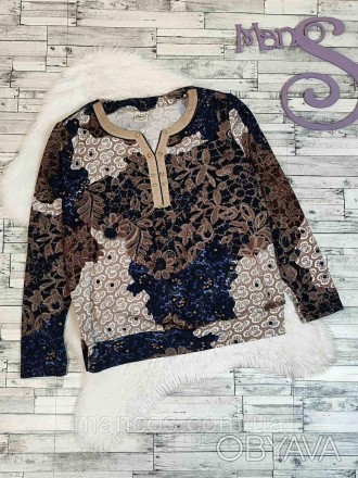 Женская трикотажная блуза Ulimex с цветочным принтом 
Состояние: б/у, в отличном. . фото 1