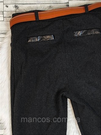 Женские брюки Odessa темно-серые в полоску с поясом 
Состояние: б/у, в отличном . . фото 6