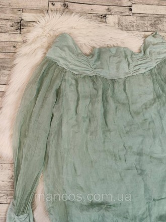 Женская блуза салатового цвета 
Состояние: б/у, в очень хорошем состоянии 
Разме. . фото 6