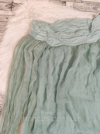 Женская блуза салатового цвета 
Состояние: б/у, в очень хорошем состоянии 
Разме. . фото 3