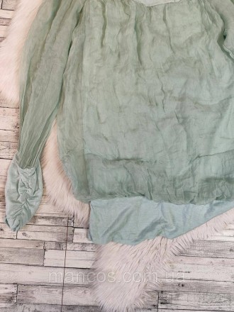 Женская блуза салатового цвета 
Состояние: б/у, в очень хорошем состоянии 
Разме. . фото 4