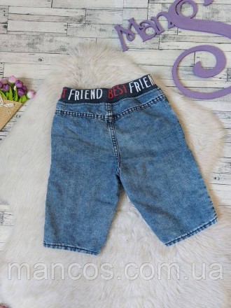 Детские джинсовые шорты для мальчика синие 
Состояние: б/у, в очень хорошем сост. . фото 5