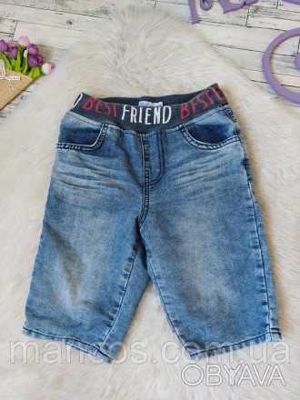 Детские джинсовые шорты для мальчика синие 
Состояние: б/у, в очень хорошем сост. . фото 1