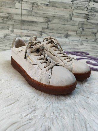 Женские кроссовки MICHAEL Michael Kors Keating Lace-Up Light Cream кеды кремовые. . фото 6