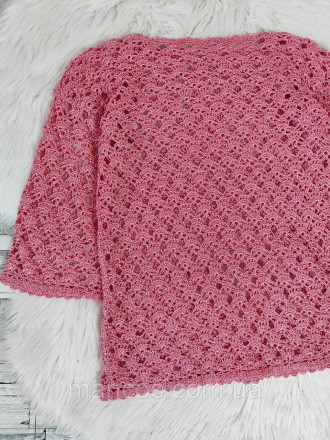 Женская вязаная блуза розовая рукав три четверти 
Состояние: б/у, в отличном сос. . фото 3