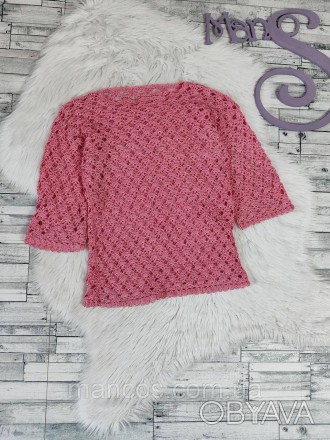 Женская вязаная блуза розовая рукав три четверти 
Состояние: б/у, в отличном сос. . фото 1
