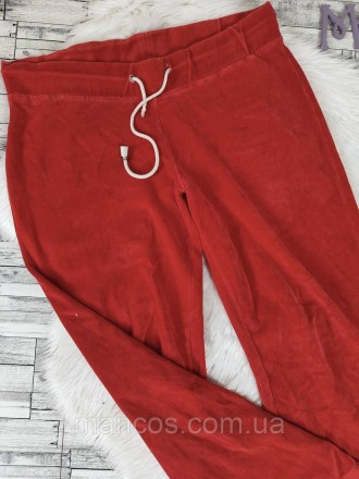 Женский спортивный костюм Playmode красный микровельвет кофта и штаны 
Состояние. . фото 10