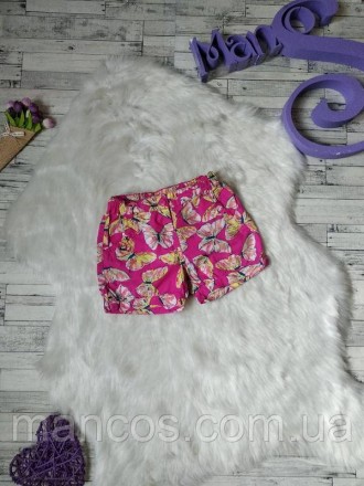 Летние шорты на девочку розовые с бабочками 
в идеальном состоянии 
Размер 1-2 г. . фото 2