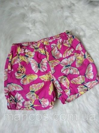 Летние шорты на девочку розовые с бабочками 
в идеальном состоянии 
Размер 1-2 г. . фото 3