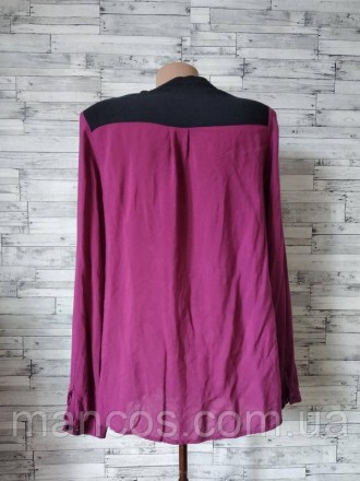 Блуза рубашка женская свободного кроя розовая в идеальном состоянии 
Размер 44-4. . фото 7