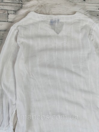 Детская рубашка Blue Seven для девочки белая прозрачная 
Состояние: б/у, в отлич. . фото 6