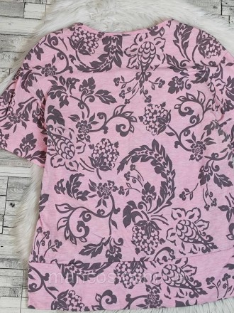 Женская футболка Ellen розовая с цветочным принтом 
Состояние: б/у, в отличном с. . фото 5