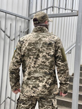 Чоловічий тактичний костюм літній військовий, комплект куртка піксель + штани, т. . фото 4