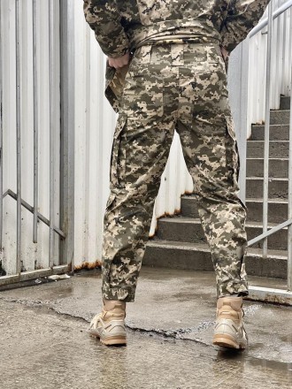 Чоловічий тактичний костюм літній військовий, комплект куртка піксель + штани, т. . фото 10