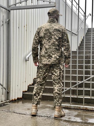 Чоловічий тактичний костюм літній військовий, комплект куртка піксель + штани, т. . фото 3