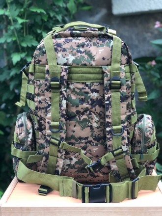 
 Військово-тактичний рюкзак з додатковими контейнерами 4в1.
Колір: темний піксе. . фото 3