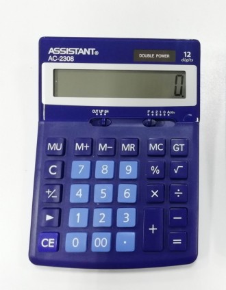 Калькулятор ASSISTANT 170x123x33мм, 12-розрядний, AC-2308
 
Качественный настоль. . фото 2