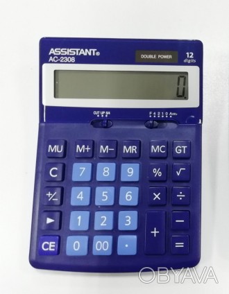 Калькулятор ASSISTANT 170x123x33мм, 12-розрядний, AC-2308
 
Качественный настоль. . фото 1