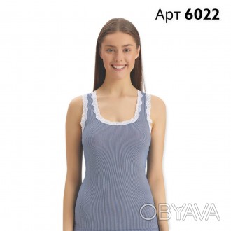 
Майка жіноча арт. 6022 - це стильний одяг для дорослих від популярної торгової . . фото 1