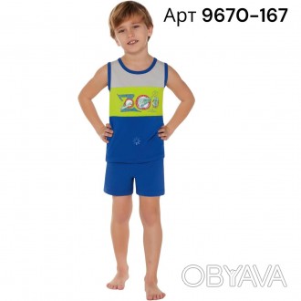 Летний домашний костюм для мальчика Baykar арт 9670-167 – это комфортная модель,. . фото 1
