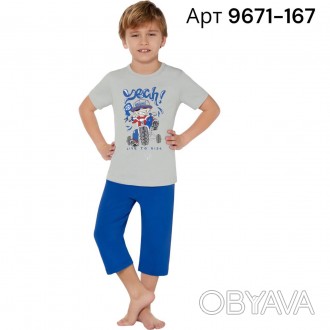 Піжама для хлопчика Baykar арт. 9671-167 - проста і зручна модель, представлена . . фото 1