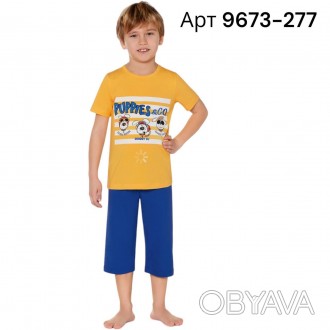 Летний домашний костюм для мальчика Baykar арт 9673-277 – это комфортная модель,. . фото 1