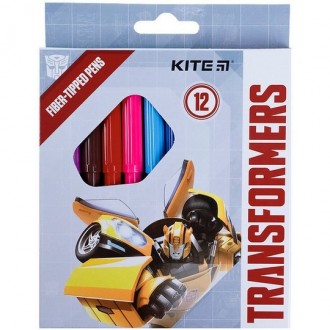 Фломастери 12 кольорів KITE Transformers TF21-047
 
Набор фломастеров на водной . . фото 2
