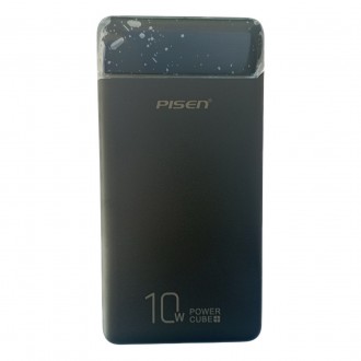 Power Bank Pisen Cube+ 10000mAh повербанк зовнішній акумулятор (Black) | Портативний зарядний пристрій. Київ. фото 1 Power Bank Pisen Cube+ 10000mAh повербанк зовнішній акумулятор (Black) | Портативний зарядний пристрій. Київ. фото 1
