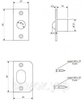 Фиксатор APECS R-0001-CR хром 
 
Шариковый фиксатор для межкомнатной двери APECS. . фото 3