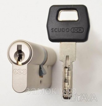 Цилиндр AGB Scudo DCK 30x40 70 мм ключ/ключ матовый хром