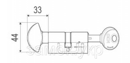 Цилиндр AGB Scudo DCK 30x35 ключ/тумблер (Италия) 
 
Цилиндр замочный AGB Scudo . . фото 9