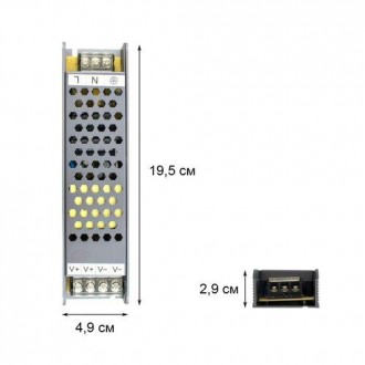 Блок живлення для світлодіодних стрічок DC12 150W BPU-150 12,5А - пристрій харчу. . фото 4