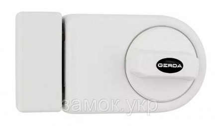 Замок накладной Gerda ZN 100 белый (Польша). Днепр. фото 1 Замок накладной Gerda ZN 100 белый (Польша). Днепр. фото 1
