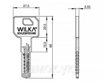 Цилиндровый механизм Wilka 3600 CARAT S3 ключ/ключ никель 
 
Wilka 3600 CARAT S3. . фото 5