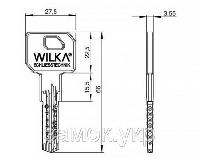 Цилиндровый механизм Wilka 3600 CARAT S3 ключ/ключ никель 
 
Wilka 3600 CARAT S3. . фото 5