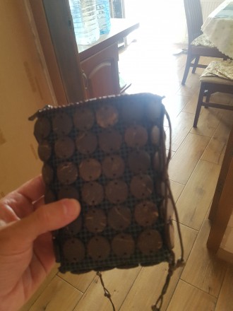Дамская - молодежная, сумочка з натурального материала ручной работы. для девушк. . фото 3