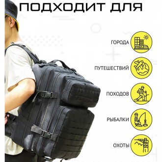 Туристический рюкзак трансформер 4 в 1 объемом 40 литров станет вашим надежным к. . фото 18