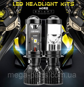 Світлодіодні Led Лампи H7 Bi-Led міні лінза H7 — 15000 Lm — 6000 K 
Для всіх, хт. . фото 6