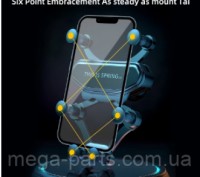 Универсальный автомобильный шеститочечный гравитационный держатель для телефона . . фото 7