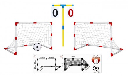 Детские футбольные ворота JB8880D оптом на sportdrive.com.ua.
Уже с четырех-пяти. . фото 3