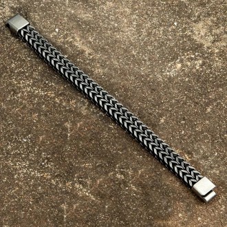 Металлический браслет мужской плетение хром.
Нержавеющая сталь. Цвет: светлый ил. . фото 8