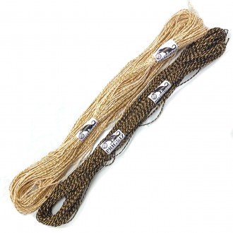Декоративный шпагат для плетения декорации декупа - золотой миксовый хлопковый ш. . фото 4