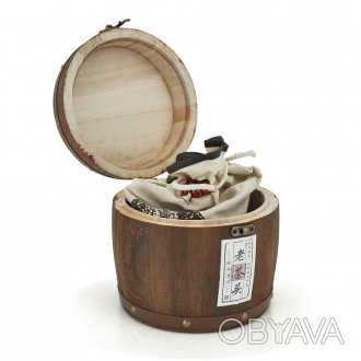 Китайский черный чай Menghai old tree Pu'er, 500g (Деревянная бочка) , цен