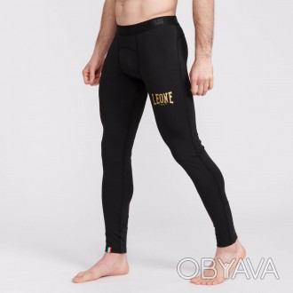 Штани компресійні Leone Black / Gold - дуже міцні і зручні чоловічі компресійні . . фото 1