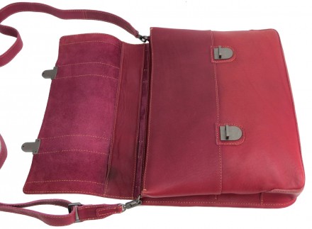  Кожаный женский портфель Mykhail Ikhtyar 50033 Бордовый Изделие выполнено из ка. . фото 8