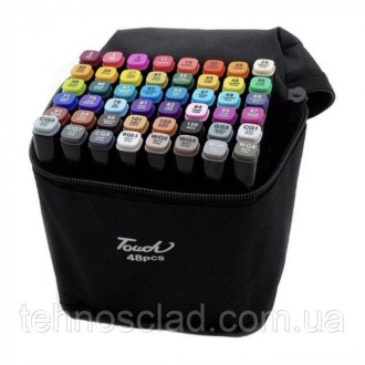 Набір скетч маркерів 120 кольорів двосторонні Touch Raven 120 шт./уп. у сумці дл. . фото 3