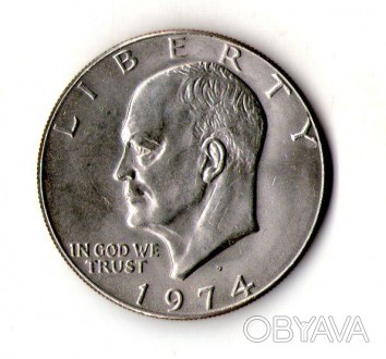 США 1 доллар 1974 года лунный .Эйзенхауэр №1349