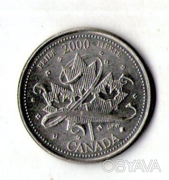 Канада 25 центів 2000 рік королева Єлизавета II №1268
