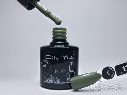 Гель-лак оливковый хаки CityNail №626 ( темно-зеленый Dark Olive темная олива )